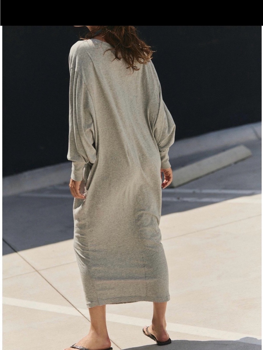 Free People Grey Swim Coverup with Blue & Red FP Beach Tag - Picture 2 of 5